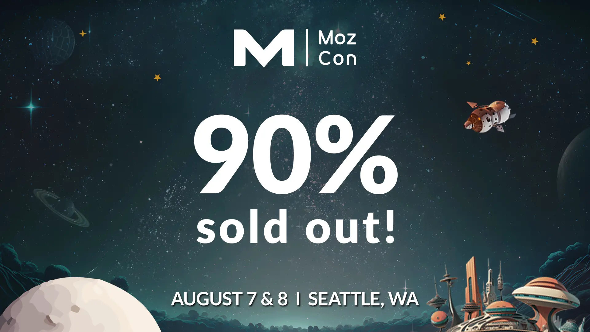 MozCon SEO conference 90% sold out