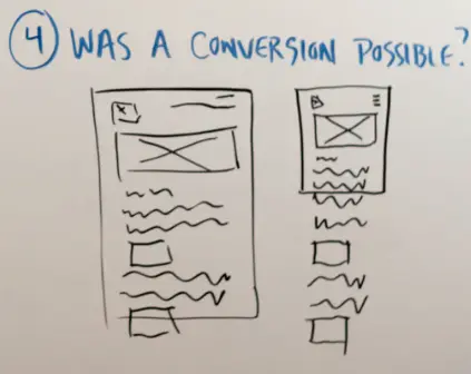 Picture of whiteboard section for item 4, was a conversion possible?