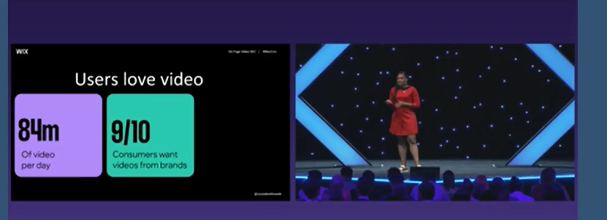 MozCon speaker Crystal Carter says 9 out of 10 consumers want videos from brands.