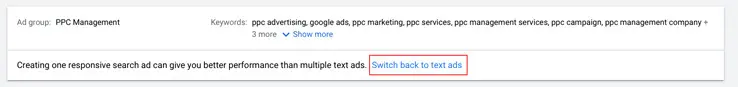 How to add expanded text ads to your ad group