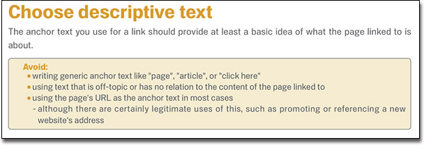 Google SEO Starter Guide
