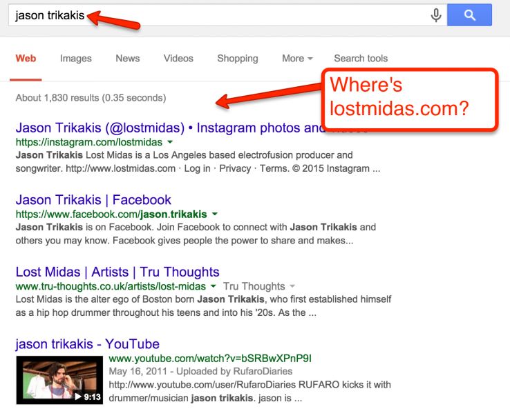 real name searches in serps