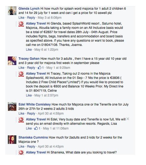 Abbey Travel comments and replies